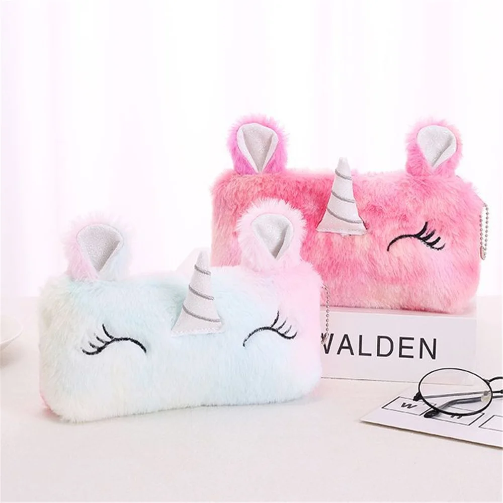 1X Random Unicorn Bag Plush 20CM Horse Coin Bag Coin Pouch Wallet coin purse women wallet coin wallet plush coin purse change bag