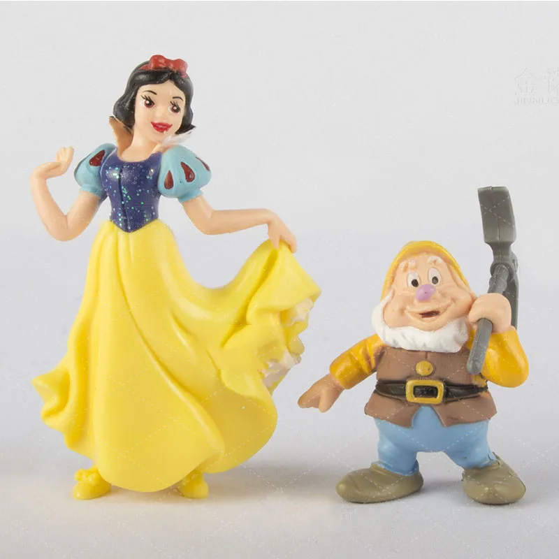 8 ピース/セットディズニープリンセス Q Vesion 白雪姫と七人の