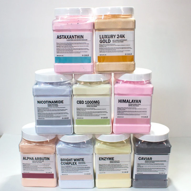Hydrating Nourishing Jelly Face Mask Powder with Salmon DNA, Hyaluronic Acid & Collagen - 350g