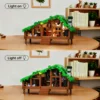 11259-129a0e.png Folk Cabin Building Blocks Set Forest Cabin House Bricks Toys Christmas, Birthday Gifts for Girls Adult (664 PCS)