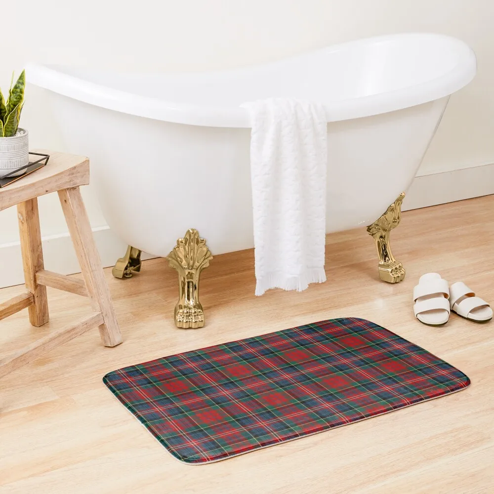 

Clan MacPherson Tartan Bath Mat Bathroom Foot Carpet For Bath Quick-Drying Bathroom Mat