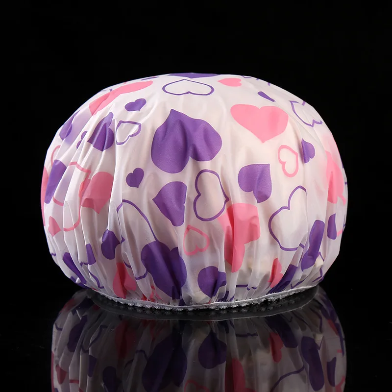 Waterproof Dustproof Oil-proof Shower Cap With Elastic Thicken Reusable Dry Hair Sanitary Hat Shower Kitchen Clean Cooking for shower cap,waterproof shower cap,dry hair cap