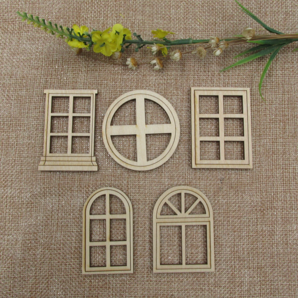 Wooden Door House Accessories Unfinished Wood Fairy Doors Party