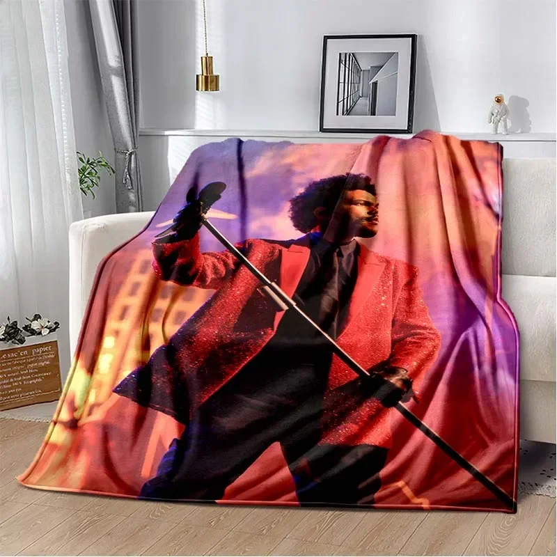 The Weeknd Plush Flannel Blanket Manta for The Singer The Weeknd Soft Throw Blanket for Sofa Cover Bedspread Office 4
