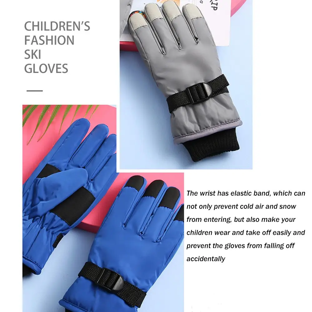 Children Kids Winter Snow Warm Gloves Boy Girls Ski Snowboard Windproof Waterproof Thicken Keep Warm Winter Must winter gloves
