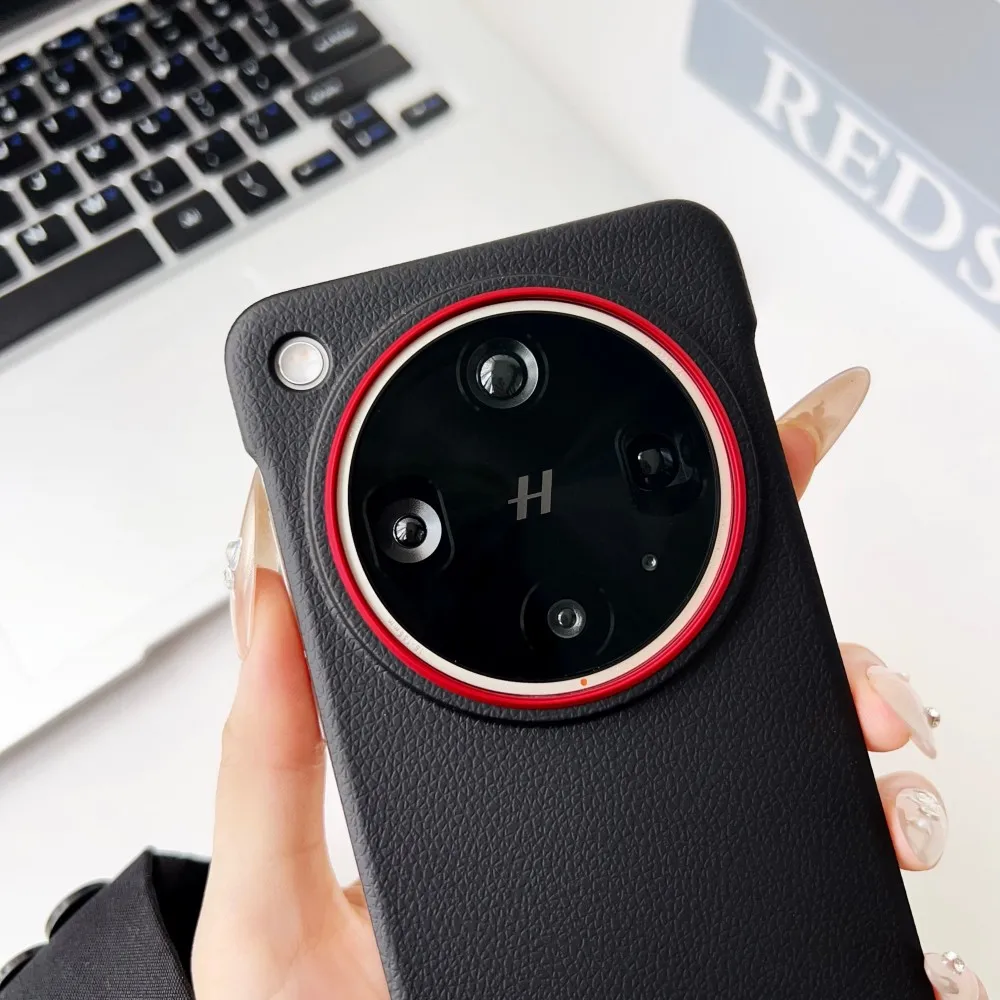 Sleek Hard PU Leather Skin Ultra-Thin Protective Phone Case