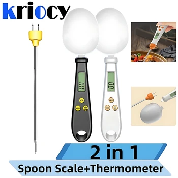 2 in1 Electronic Kitchen Scale LCD Digital Measuring Food Flour Digital Spoon 1