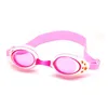 Kids Swimming Goggles Children 3-12Y Wide Vision Anti-Fog Anti-UV Swim Glasses Pool Eyewear with Ear Plugs Swim Cap set 4