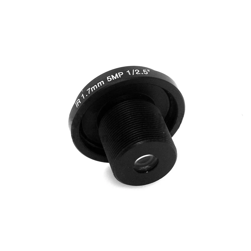 1.7mm Fisheye Lens 5Megapixel For HD CCTV IP Camera Mount 1/2.5" F2.0 180Degree Wide Angle Panoramic CCTV Lens Camera Accessory