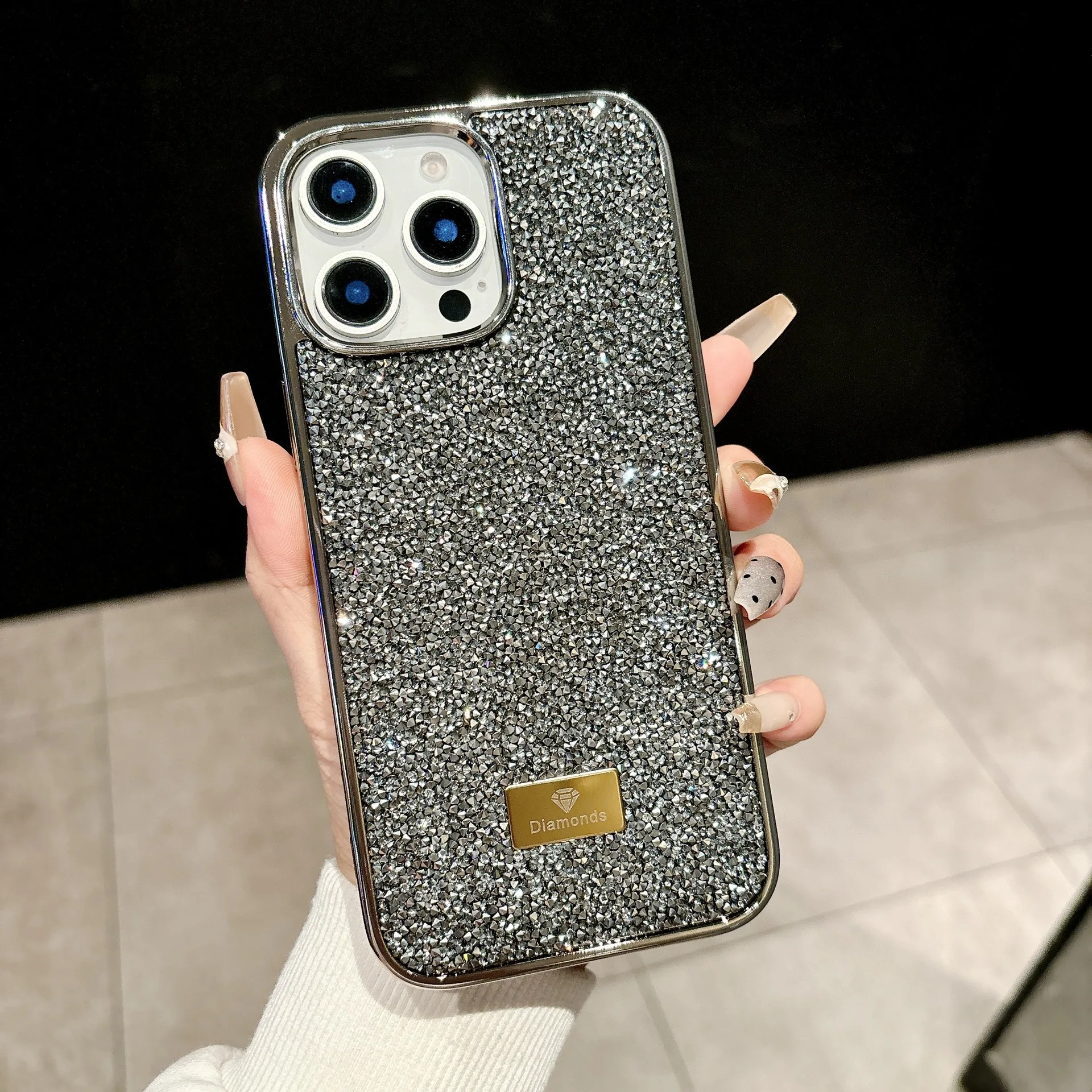 Elegant Crystal Bling Sparkling Diamond Phone Case - Luxury Shockproof Cover