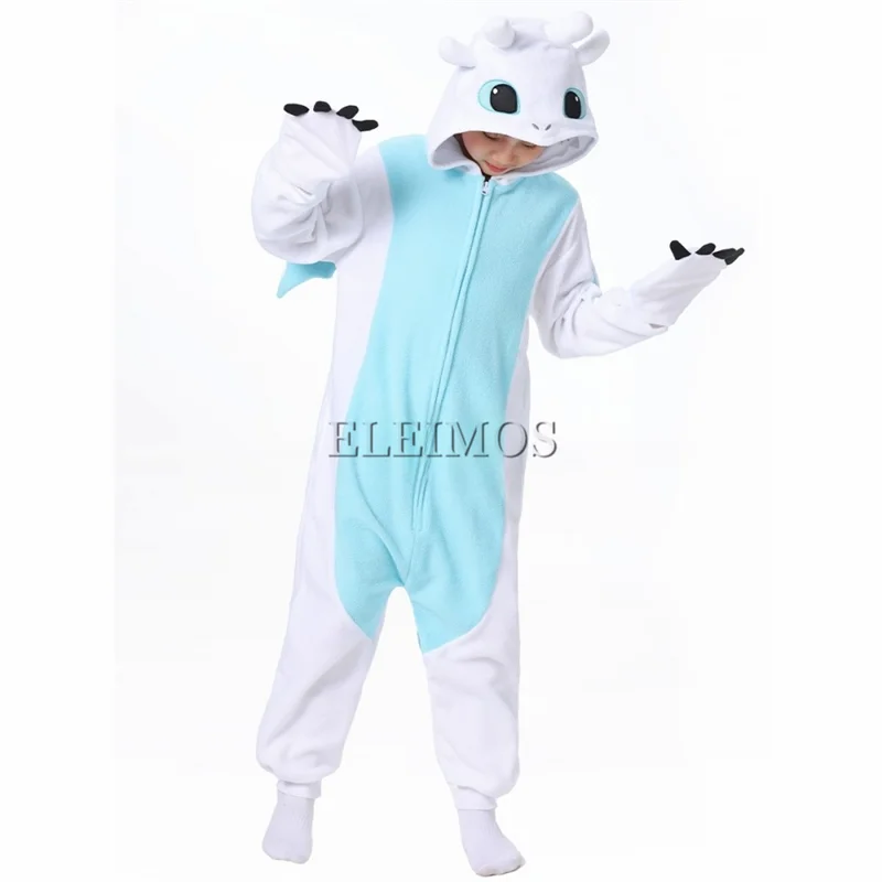 Black White Kids Kigurumi Onesie Adults Women Men Animal Pajamas Halloween Costumes Cosplay Jumpsuit Christmas Gift