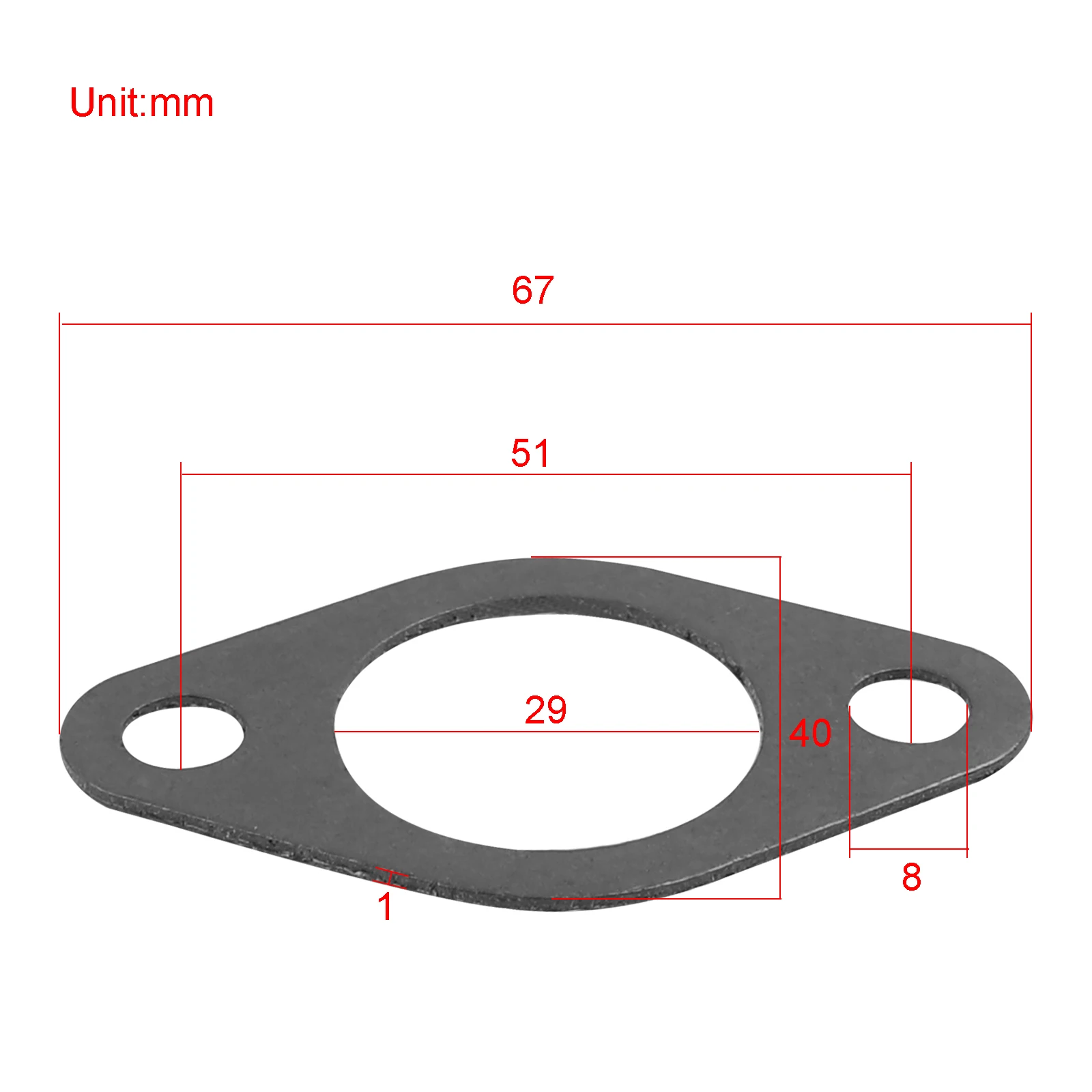 Motorcycle Exhaust Pipe Muffler with Gasket for Honda GX240 GX270 GX340 GX390 8HP 9HP 11HP 13HP Engine