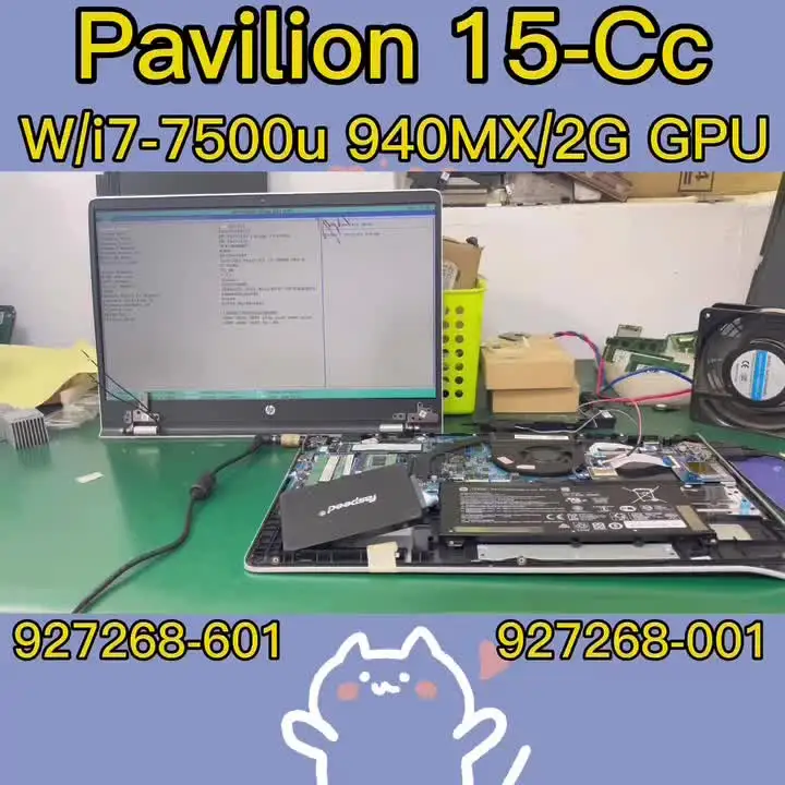 Ventola Raffreddamento CPU Per HP Pavilion 15-CS - 4 Pin, 5dB, Con Pasta Termica - Foto 8