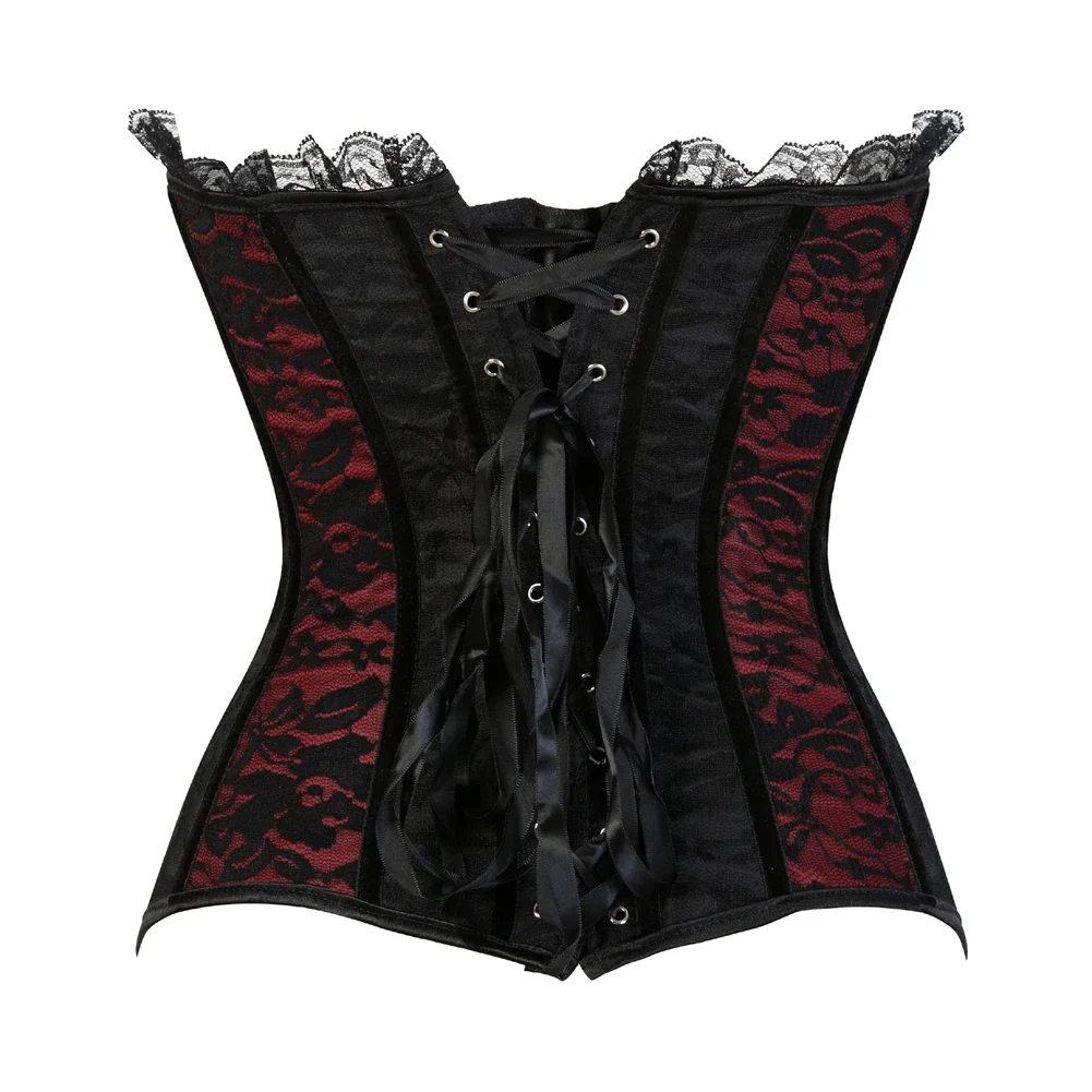 Women Gothic Victorian Corset Bustier Dress Renaissance Steampunk Costume