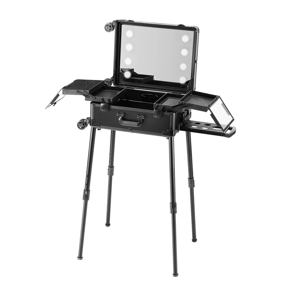 Professional Makeup Train Case with Lighted Mirror