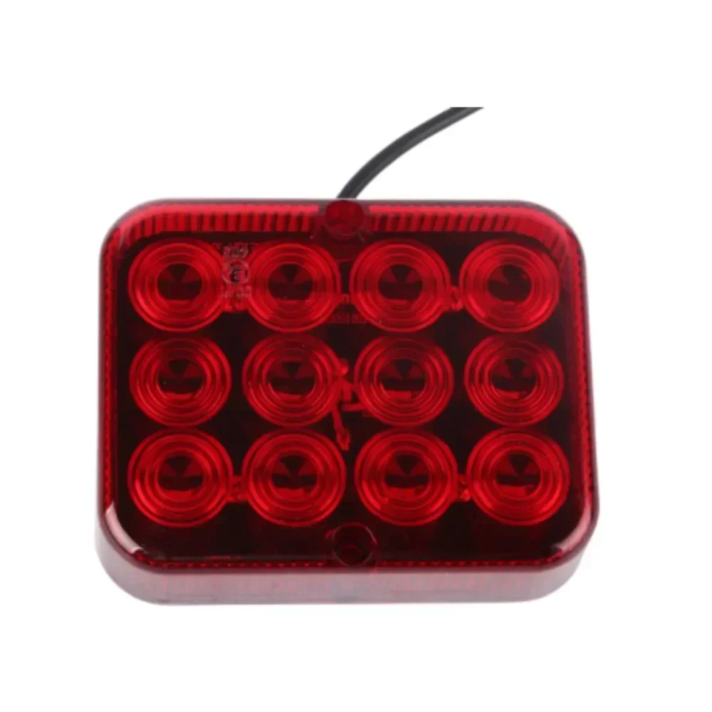 ATVOV 운전 테일 후방 안전 경고 램프 트럭 트레일러, 캐러밴 견인 보트, 방수 12V, 24V, 12 LED 칩 안개등