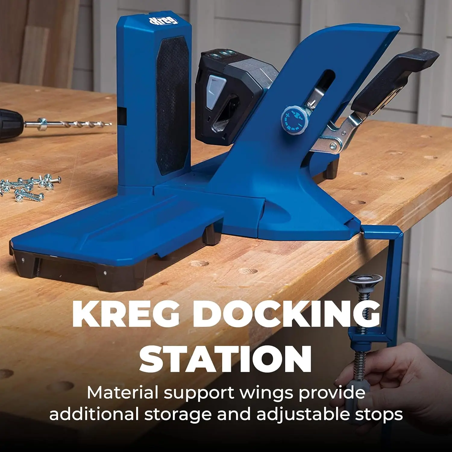 Tool KPHJ720PRO Pocket-Hole Jig 720PRO - Easy Clamping & Adjusting - Includes Durable Pocket-Hole Screws
