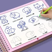 3D Groove Reusable Children Drawing Books Educational Montessori Games Magic Book Curious Copybook for Writing Practice Book 1
