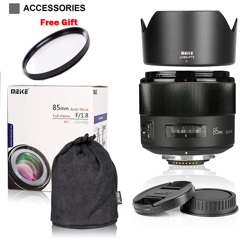 Meike 85mm f1.8 for Nikon Lens AF Full Frame Aspherical Medium Telephoto Portrai
