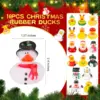 Christmas Rubber Duck Toy Santa Elk Snowman Christmas Duck Decor for Kid Xmas Winter Party Goodie Bag Stucking Filler Classroom 2