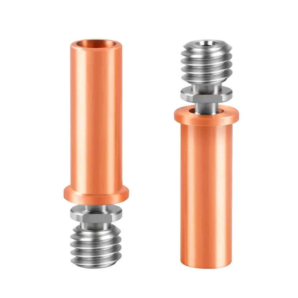 Bi-Metal Heatbreak Rame/Titanio TC4 Per Stampanti 3D Anycubic Mega S, Pro, Vyper, Chiron, Kobra Max - 3