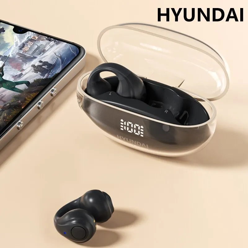 ヒュンダイHY-T12イヤホンワイヤレスBluetooth 5.3ヘッドフォン