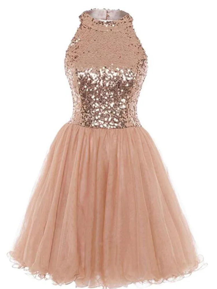 homecoming dresses rose gold Alyce Paris A-Line Homecoming Dress 3176 main image 0