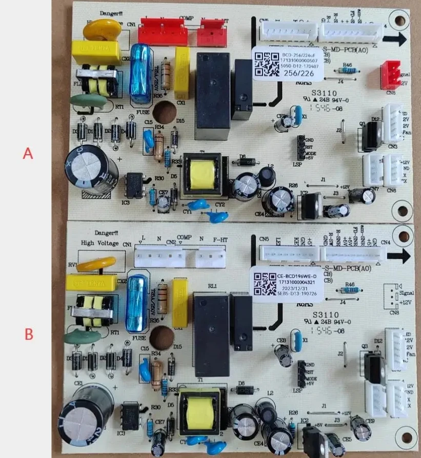 midea CE-BCD196WE-D 17131000004321 refrigerator board CE-BCD308WE-S CE-BCD232WE-S 17131000000521 BCD-256/226 17131000000507