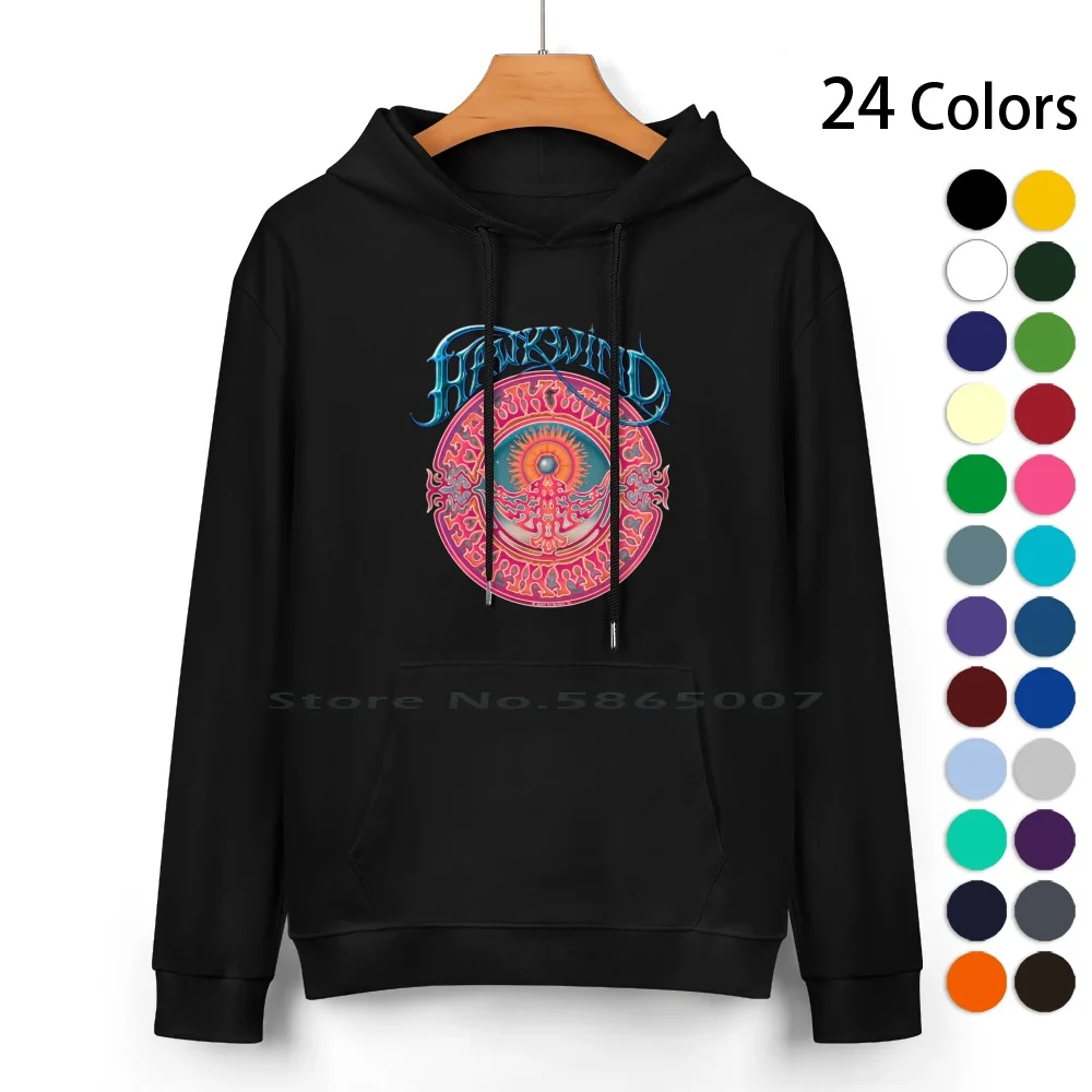 

Hawkwind Art Pure Cotton Hoodie Sweater 24 Colors Progressive Music Hawkwind Band Psychedelic Dave Brock Hard Vintage 60s Vinyl