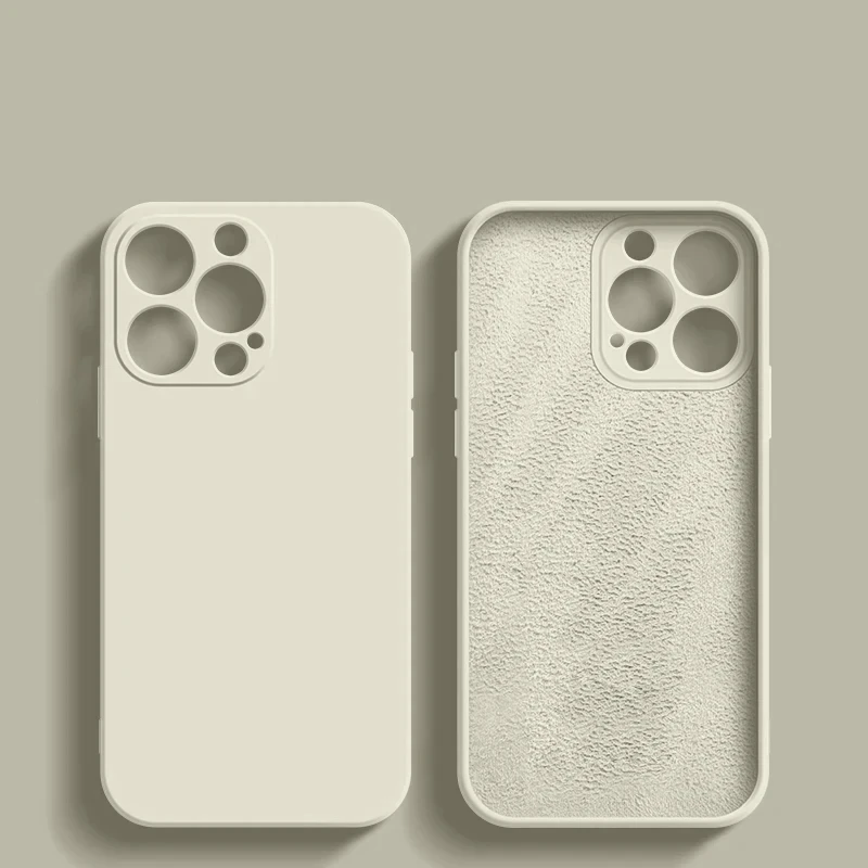 thumbnail image 1 of Luxury Original Liquid Silicone Case For iPhone 15 14 13 12 11 Pro Max Plus Soft Cases Shockproof Bumper Cover Phone Accessories, 1 of 5