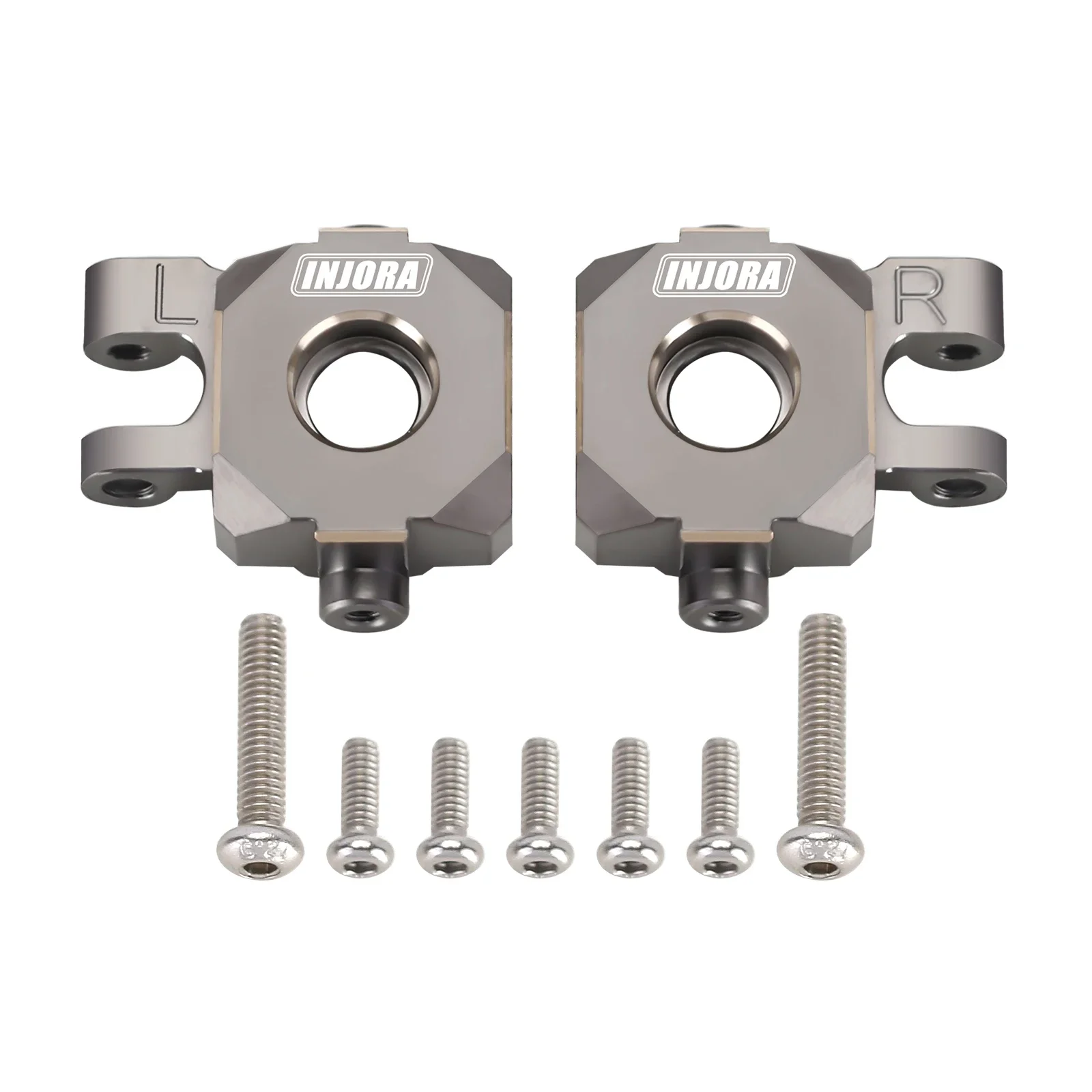 XSYGO 11g Black Brass Steering Blocks For TRX4M 1/18 RC Crawler - Upgrade Knuckle Counterweight Parts (Black)