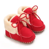 Autumn and Winter Baby Plush Thick Warm Cotton Shoes 0-18 Months Soft Soled Comfortable Non Slip Boots 3