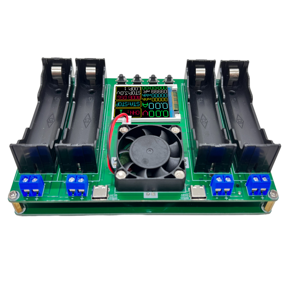 LCD Display Battery Capacity Tester MAh MWh Lithium Battery Digital Battery Power Detector Module 18650 Battery Tester Type-C