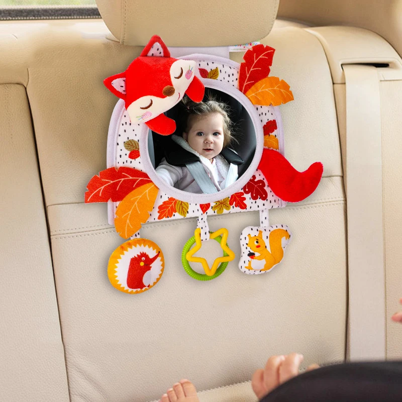 Rotierenden Auto Sicherheit Zurück Sitz Baby Rückspiegel Einstellbare Baby  Doppel Krümmung Spiegel Auto Baby Kinder Monitor Auto-styling