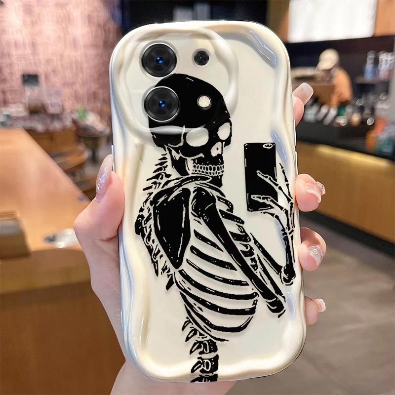 Shockproof Soft Silicone Skeleton Phone Case