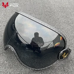 Colorful Retro Motorcycle Goggles with UV Protection and Windshield for Vintage Half Face Helmets (Black)