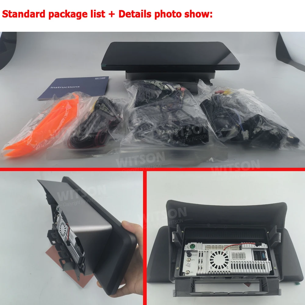 WITSON 12.3 ''geniş ekran Android 12 araba Video oynatıcı radyo