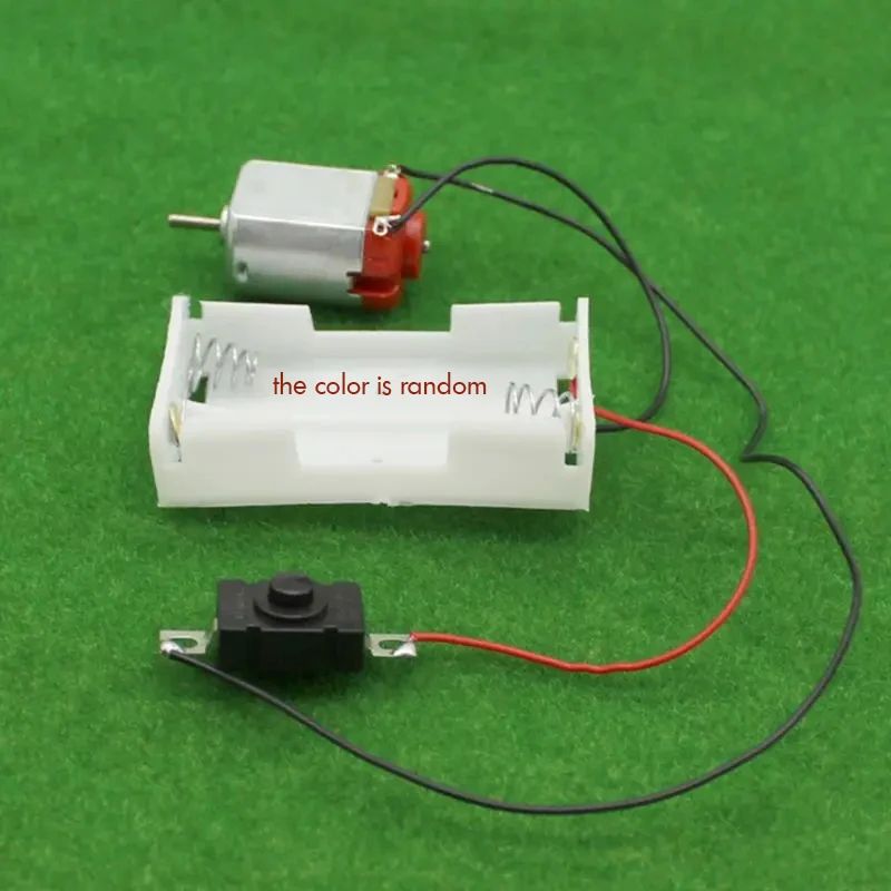 130 K motore, con custodia e interruttore per batteria 2 X AA, 16500 giri/ min, Mini K di modelli di circui semplici per motori elettronici fai-da- te  13