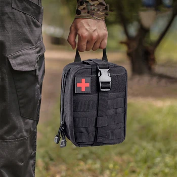 Molle EDC Pouch First Aid Kit Outdoor Climbing Camping Equipment Medicine Storage Bag Hunting Accessories for Hiking Travel Home 4