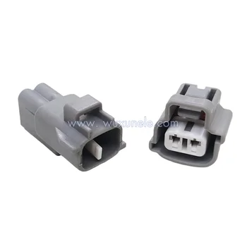 Toyota 90980-11486 Nissan Acura เครื่องซักผ้ากระจกหน้ารถปลั๊ก 2 ขา 6189-0175 ยานยนต์ปิดผนึกสายไฟสําหรับรถยนต์ 1