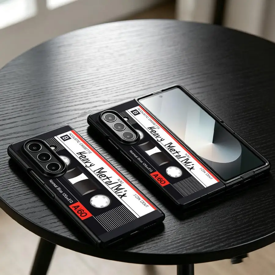 Red Line Cassette Design Back Phone Cover