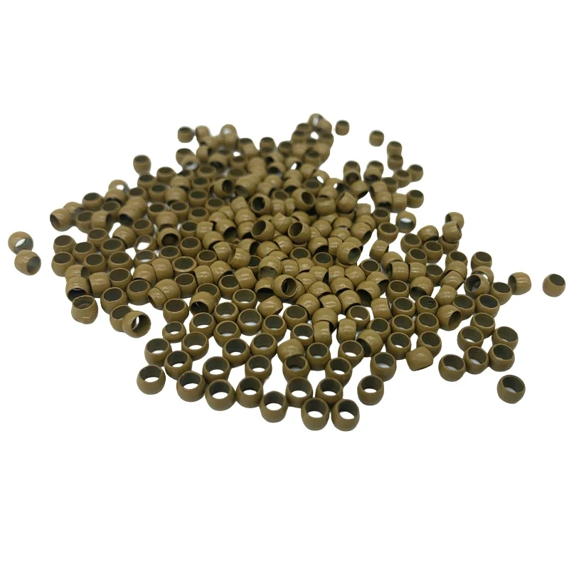 3000개 4mm 구리 나노 헤어 비즈 (연장용 마이크로 링크 링, 비실리콘 헤어 익스텐션 비즈)