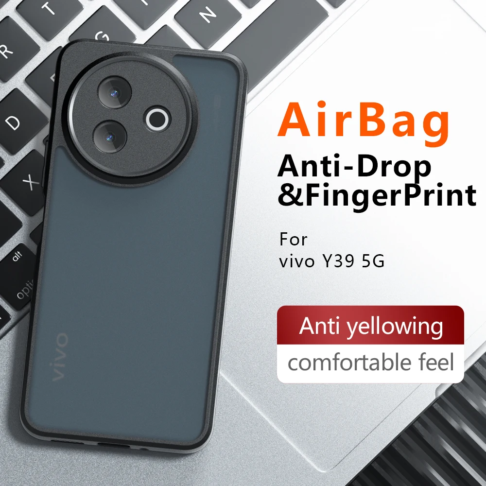 Luxury Armor Frosted Acrylic Clear Back Case with Shockproof Bumper