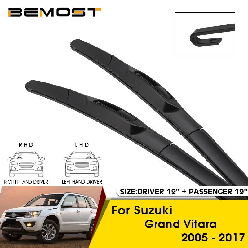 Spazzole Tergicristallo Per Auto Per Suzuki Grand Vitara 2005-2017 Parabrezza Parabrezza Lame Per Finestrini Anteriori 19 "+ 19" Accessori Per Auto