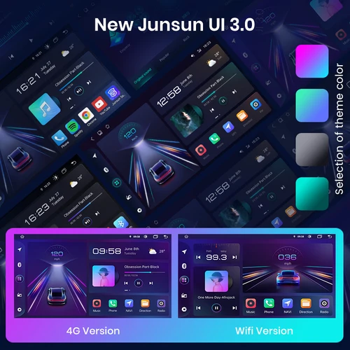 Junsun V1pro AI 음성 2 din 안 드 로이드 자동 라디오 BMW E46 M3 318/320/325/330/335 Carplay 4G 자동차 멀티미디어 GPS DSP autoradio 3