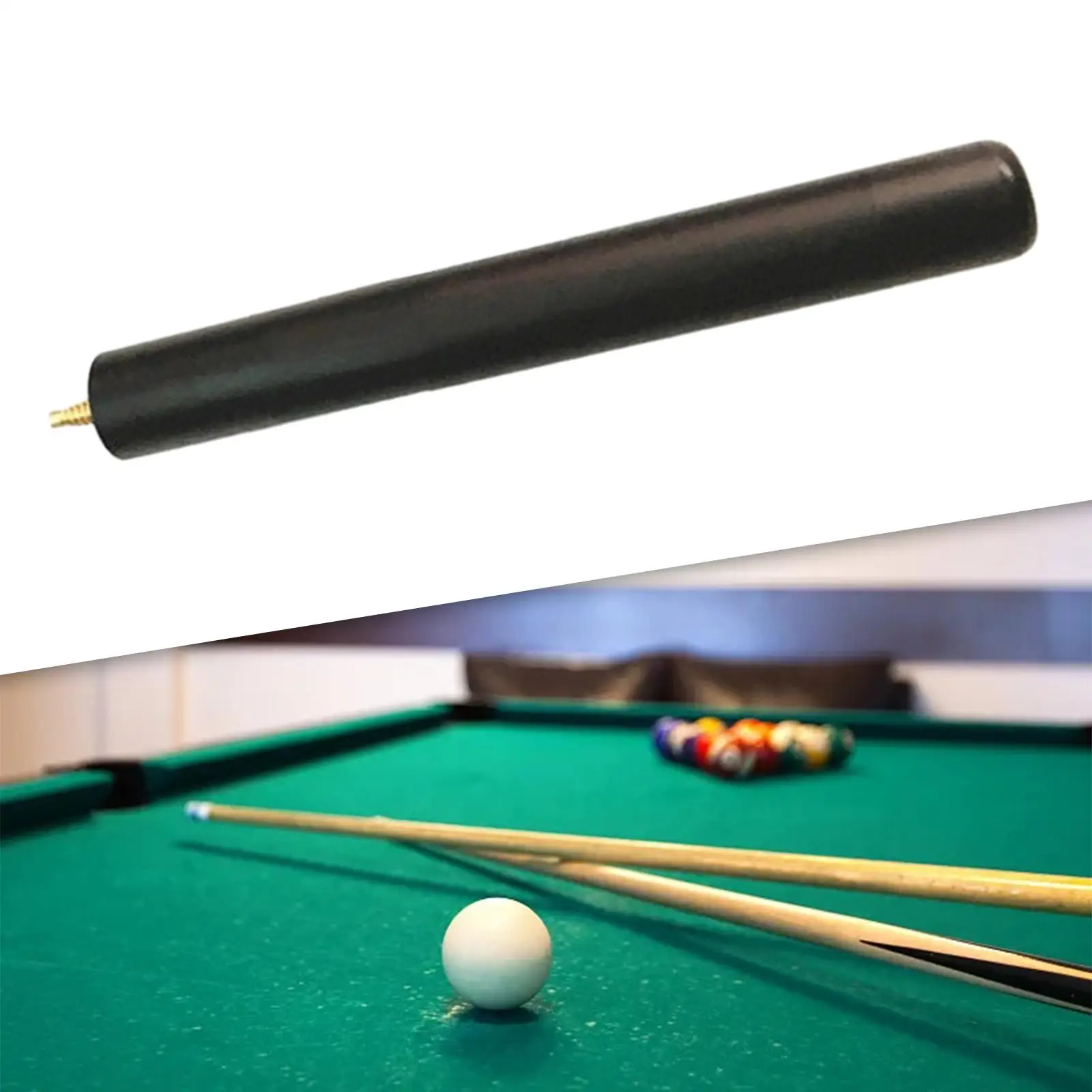 Billiard Pool Extension, Cue End Lengthener Attachment Pool Cue Extension for
