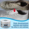 1pc Cleaning Cream with Sponge Multipurpose Cleaning and Stain Removal Cream White Sneake Shoes Free Wash No Yellowing 4