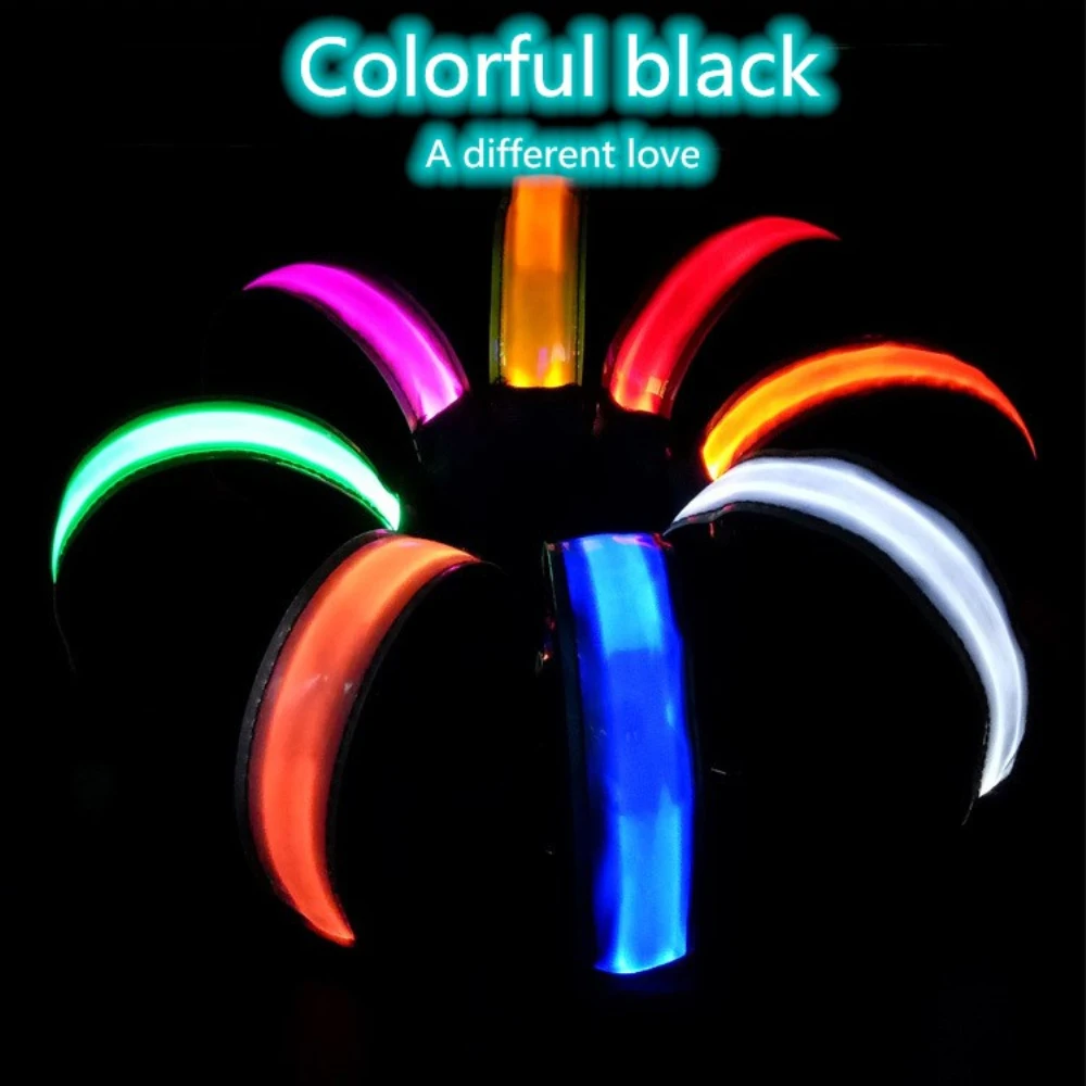Night Sport Running Cycling Flashing Wristband CR2032 Button Battery Armband Outdoor Safety Arm Leg Warning Wrist Strap Light 4