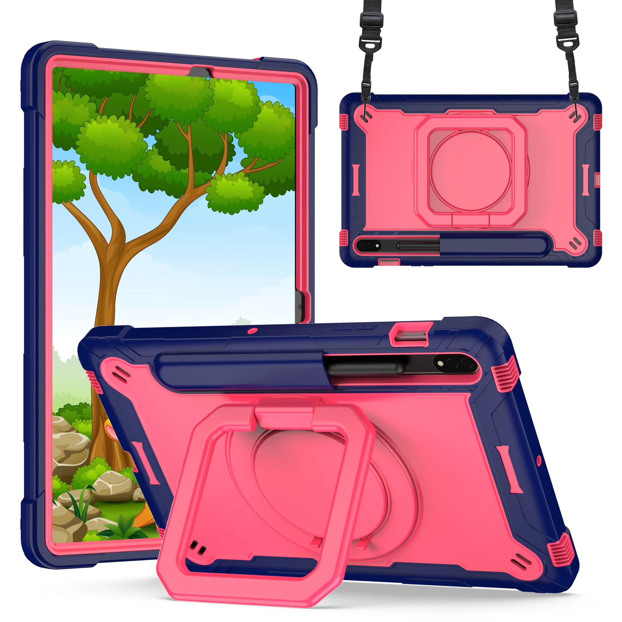 Durable 360 Rotating Stand Tablet Cover