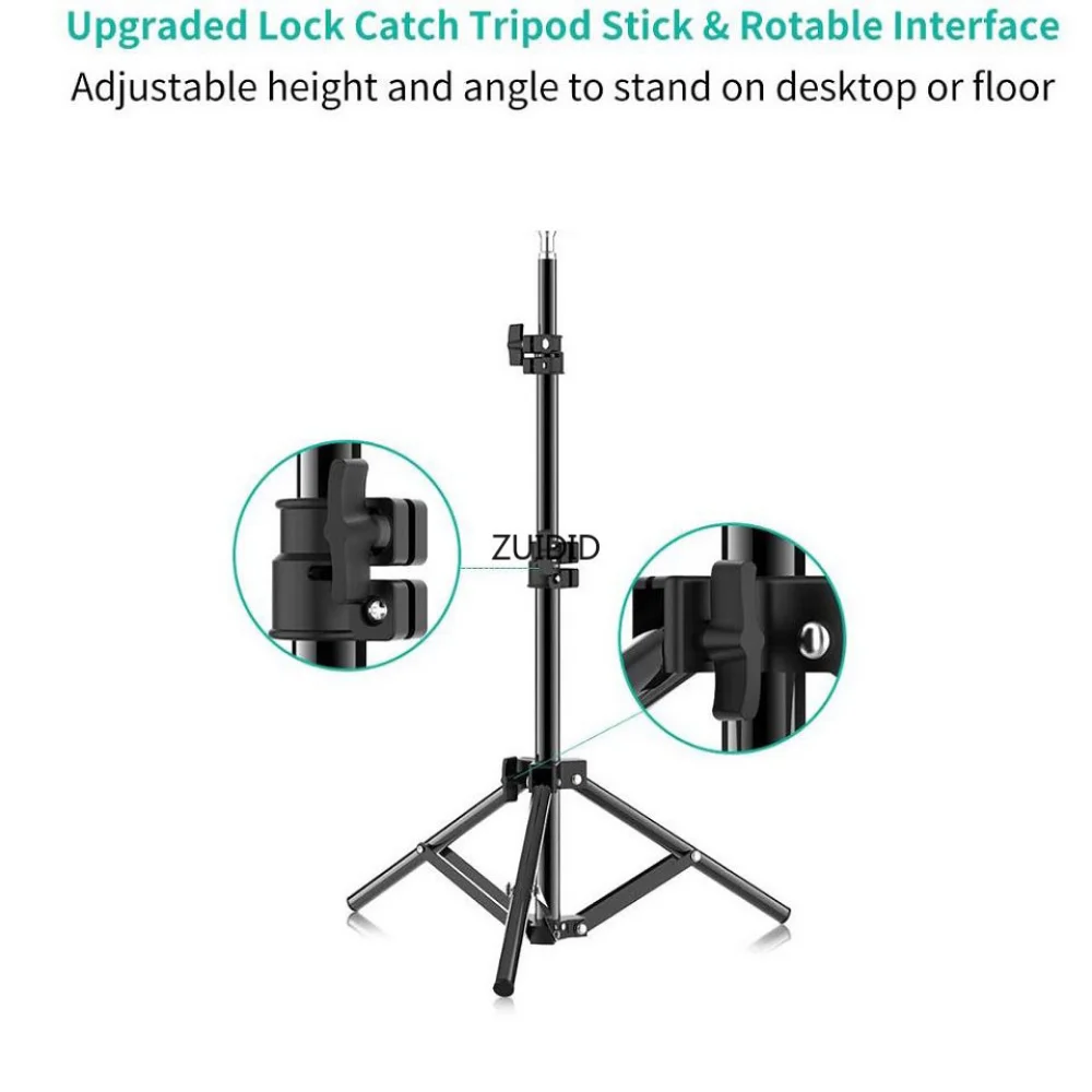 50/120/160cm Lighting Stand Fill Light Stand Tripod Suit Ring Light 1/4 Screw Ring Lamp Softbox Ringlight light stand photographic light stand